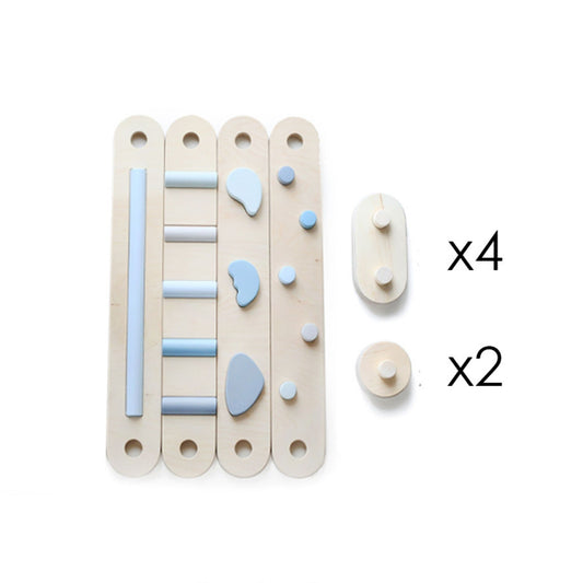 Koppelbares Balancierbalken 4er Set - doppelseitig