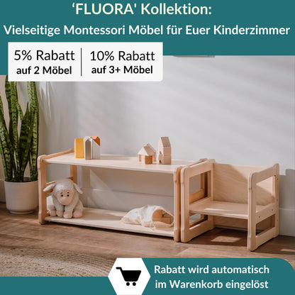 Montessori Kinderregal - Starter | 'FLUORA' Kollektion