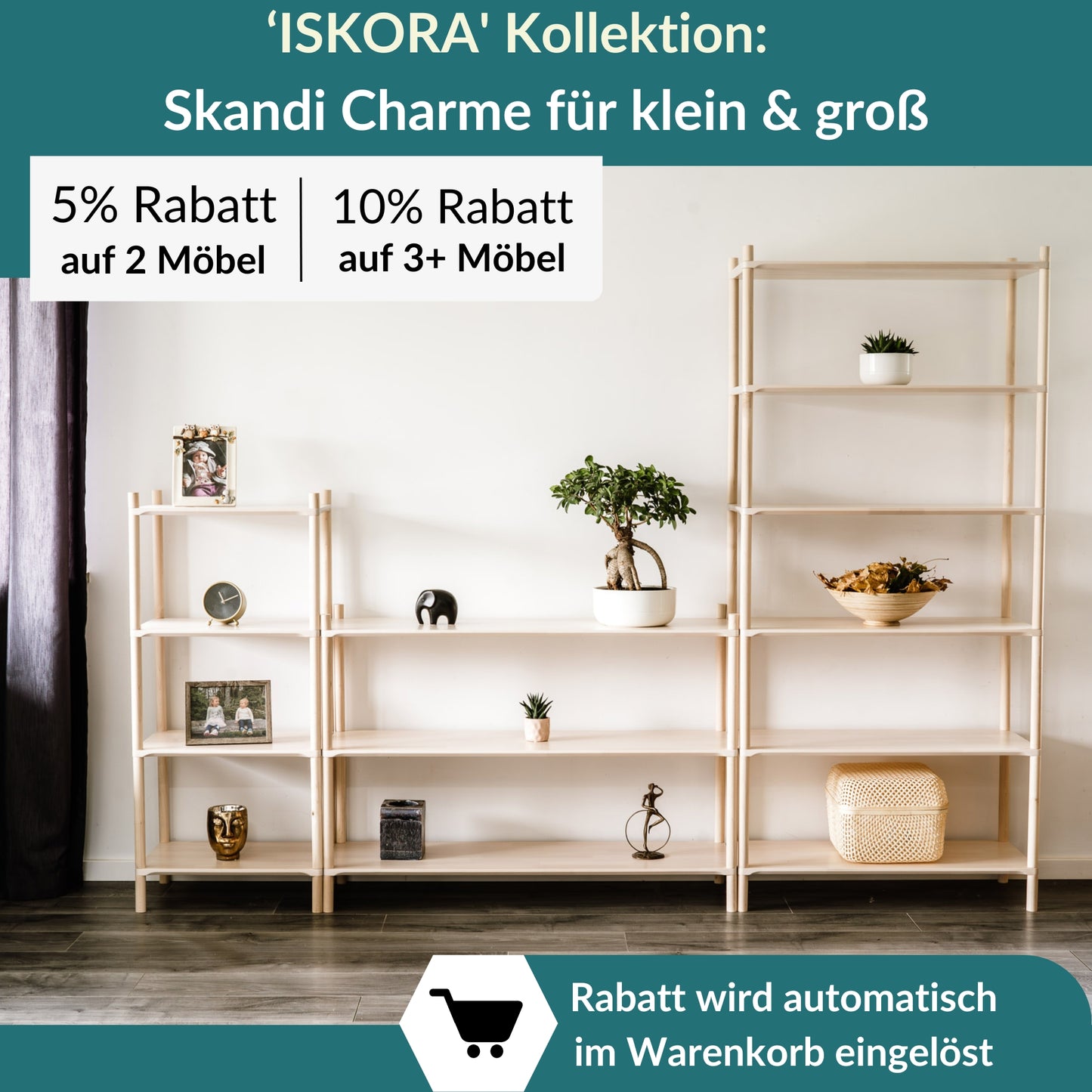 Modulares Familienregal - S | 'ISKORA' Kollektion