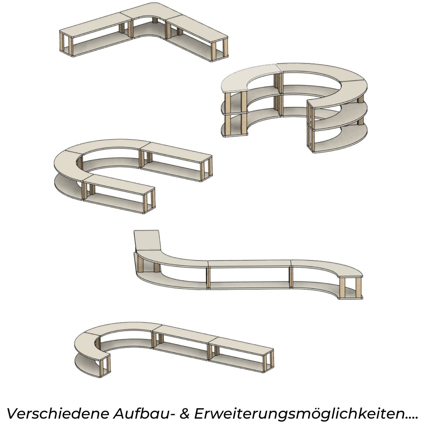 Modulares Kinderregal | Gerade MINI