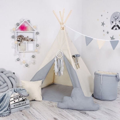 Rainbowkids Tipi Zelt "Grauer Wolf"